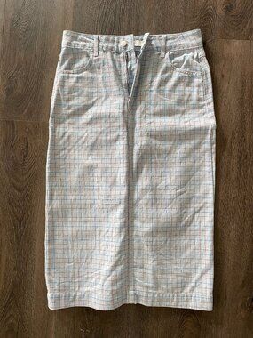 TINY COTTONS Denim Skirt - Hipster Grid